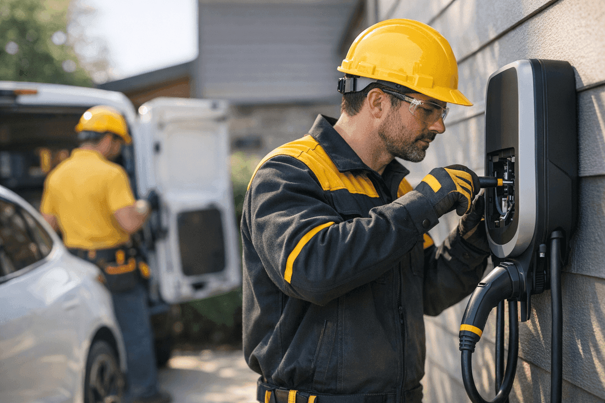 EV Chargers service by LintPro Electric