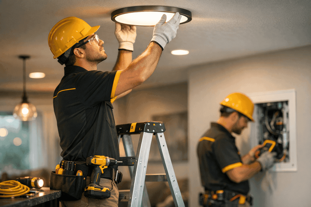 Lighting service by LintPro Electric