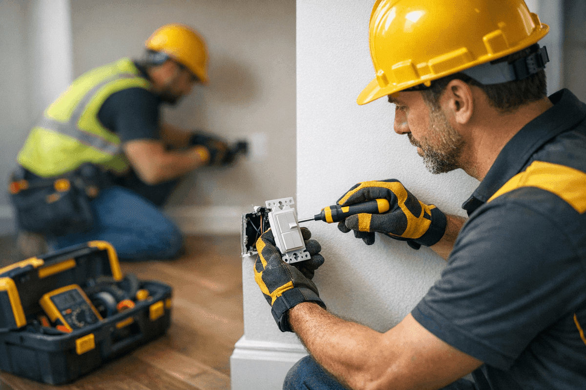 Outlets & Switches service by LintPro Electric